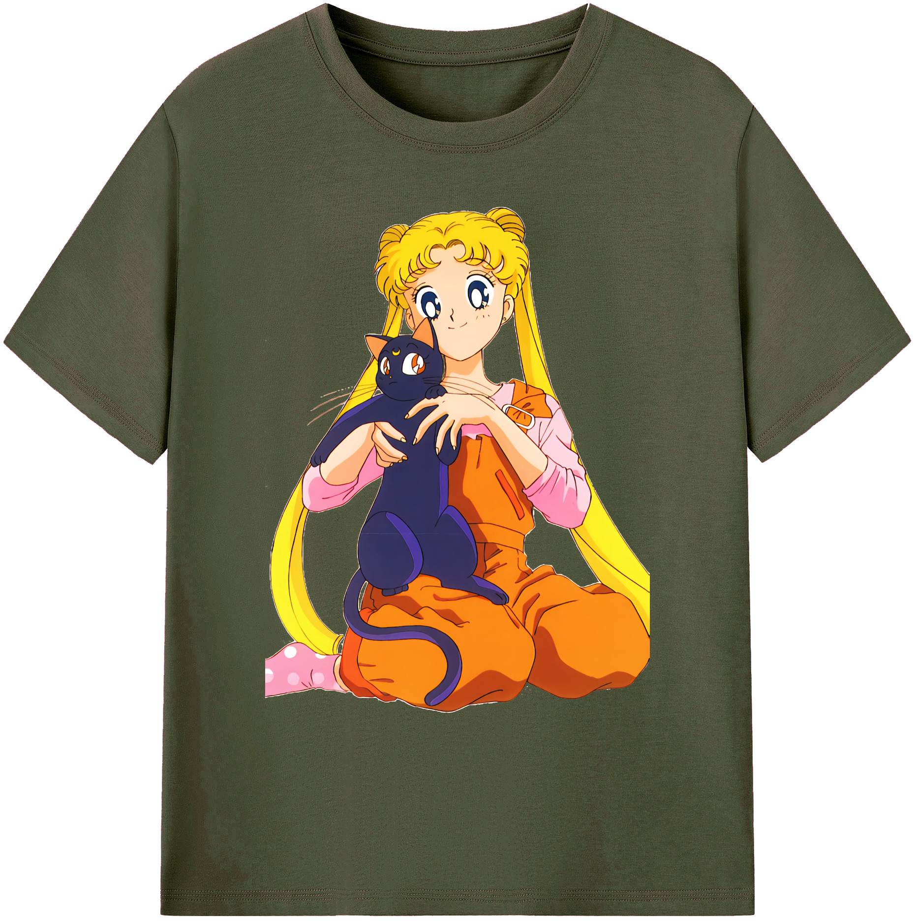 （画像用） 美少女戦士セーラームーン 愛野 美奈子 あいの みなこ Sailor Moon Aino Minako 綿100％ メンズ半袖Tシャツ｜肌触りやわらか＆通気性